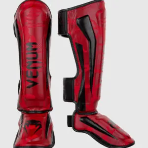 Aparatori Picioare Venum Elite Rosu/Negru M-XL - Fightshop