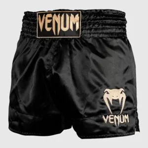 Шорты Для Тайского Бокса И Кикбоксинга Venum Classic Черный/Золотой - Fightshop