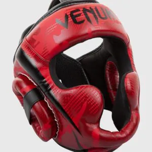 Шлем Боксерский Venum Elite Чёрный/Красный - Fightshop