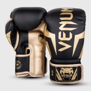 Manusi Box Venum Elite Negru/Auriu 8-16 OZ - Fightshop