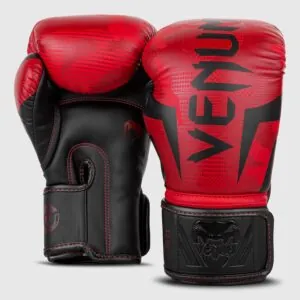 Manusi Box Venum Elite Rosu/Negru 8-14 OZ - Fightshop
