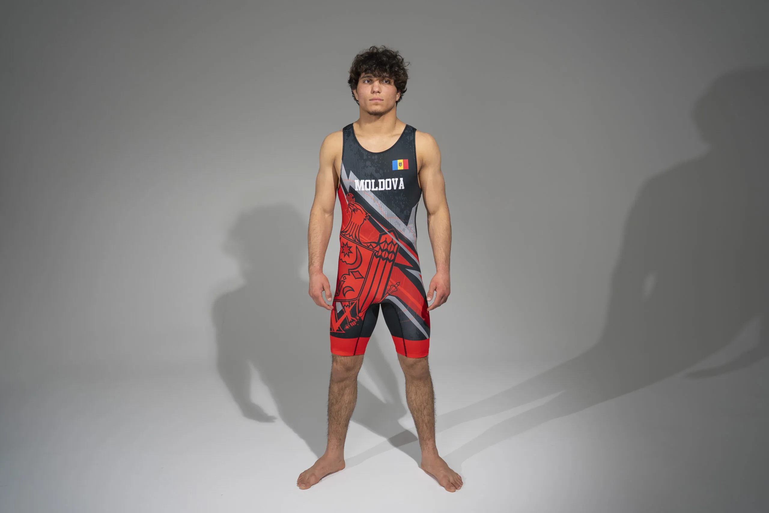 Dres-Lupte-Adulti Rosu